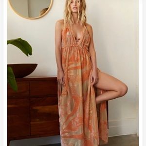 Bali Butterfly Burnout Slip Dress